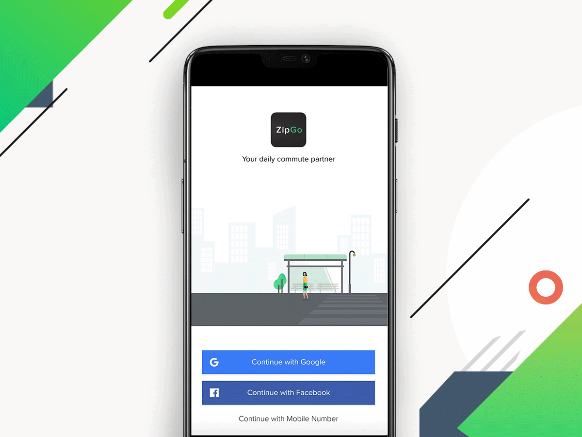 Splash Screen Concept - ZipGo animation appdesign design login loginscreen ui ux