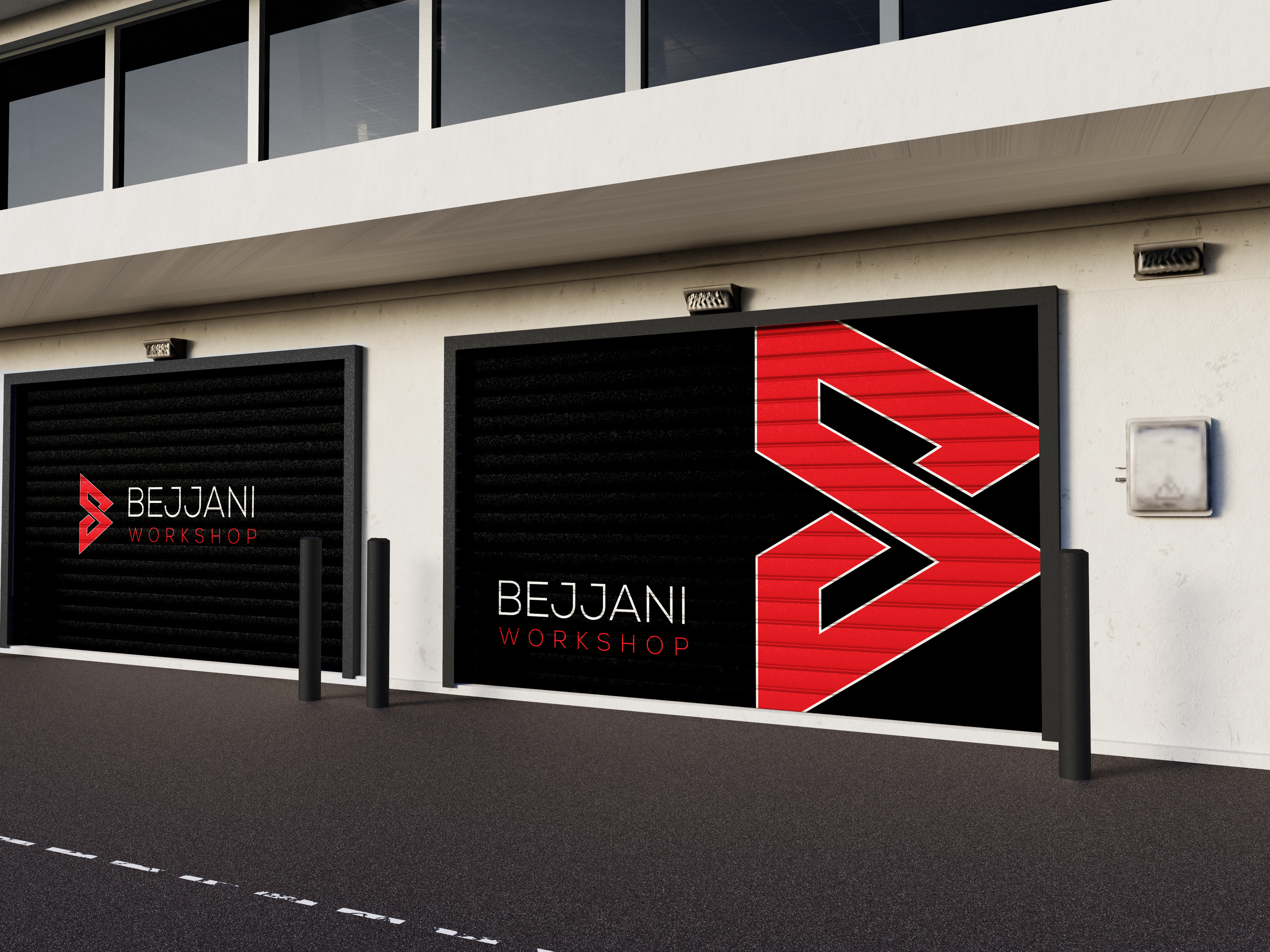 Garage Branding black and red brand identity branding business card colors design garage graphic design invoice red brand