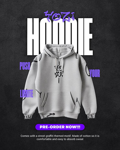 Hoodie socieal media graphic design