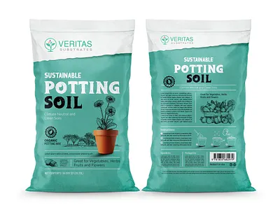 sustainable-potting-soil branding design food packaging graphic design packaging
