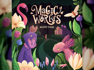 Magic Forest. The board game art boardgame book character cover forest illustration illustrator kidlit magical story