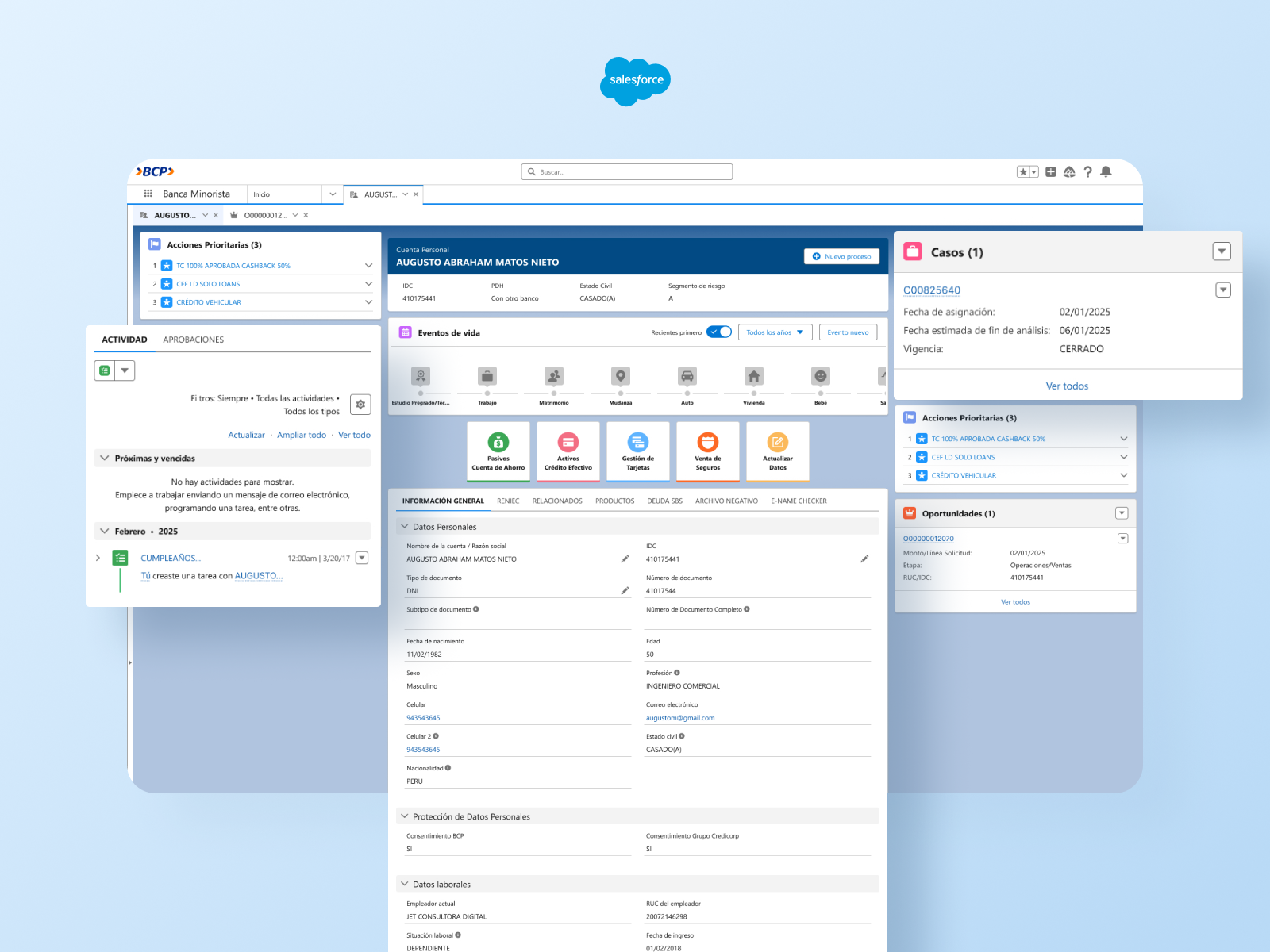 Digital Banking Products on Salesforce @BCP banca creativedesign dashboard design designsystem figma prototype saleforce ui userexperience userinterface ux uxdesign uxui visualdesign web webdesign website