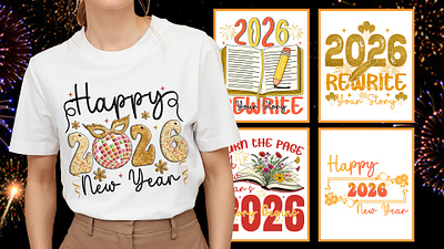Custom New Year Celebration 2026 Festive T-Shirt Design 2026 graphic tee 2026 trends celebration t shirt colorful typography custom t shirt design festive t shirt design fresh start happy new year holiday apparel holiday t shirt inspirational t shirt motivational design new beginnings new year 2026 new year fashion party celebration design positive vibes t shirt design trendy new year design uplifting quote shirt