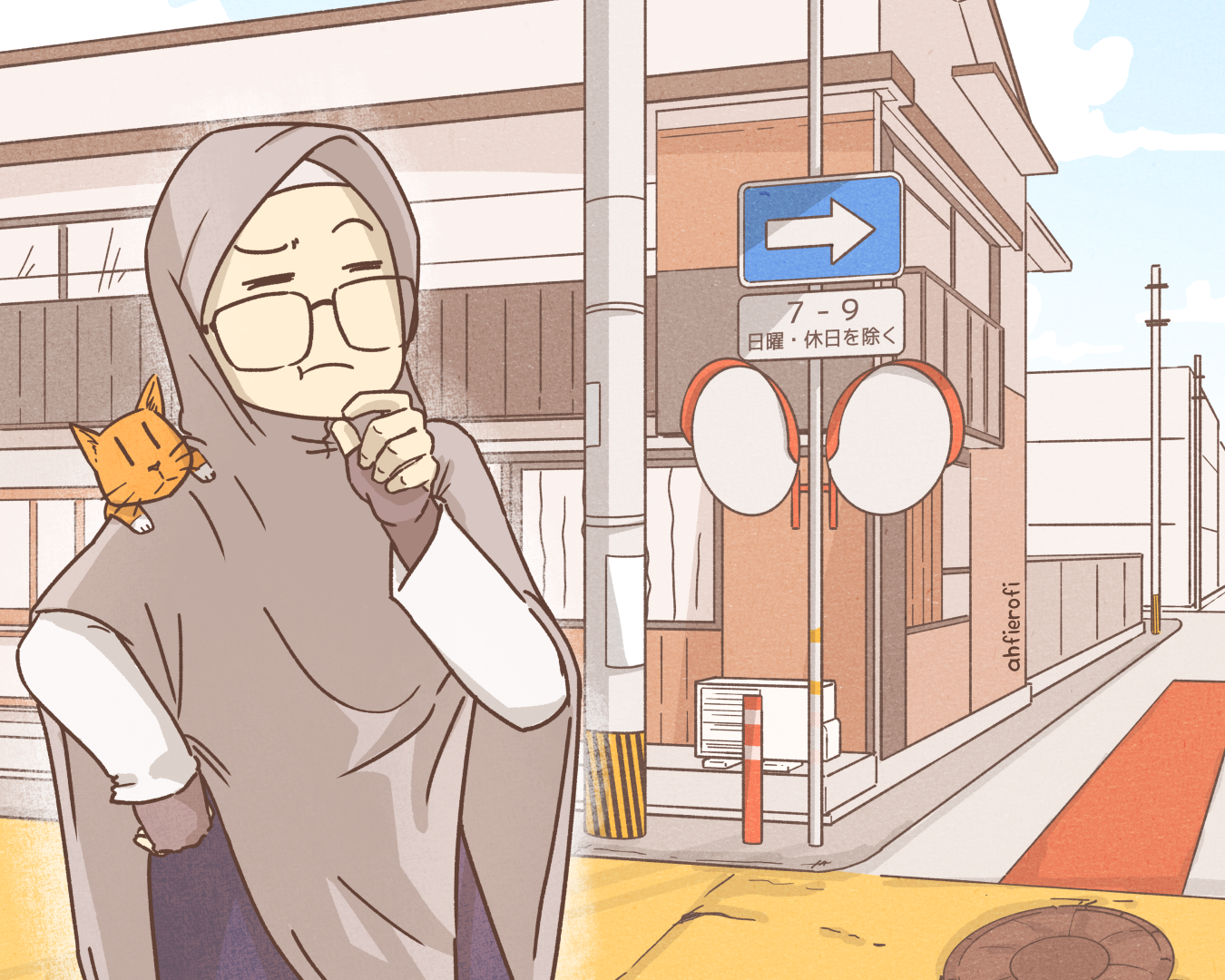 Lost in Japan anime art artist artwork branding cartoon character character design comic illustration japan manga travelling