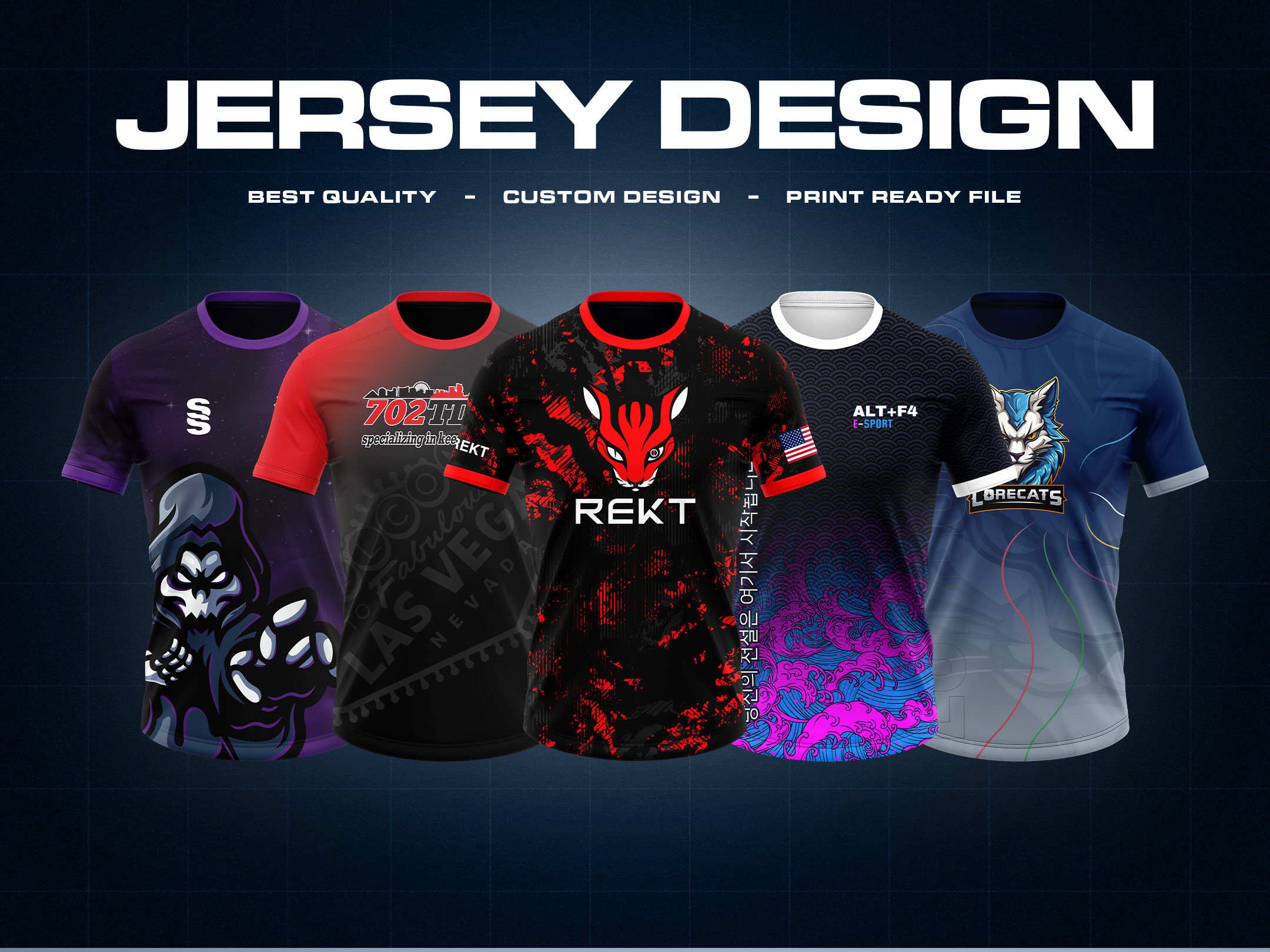 Example of Pro Esports & Sports Jersey Design