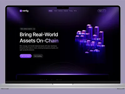 RWA Design l Web3 Design l Crypto Design l Web3 Landing Page UI blockchain crypto crypto landing page cryptocurrency decentralized defi landing nft on chain real world asset rwa rwa landing page rwa website sphere tokanization ui web design web3 webdesign