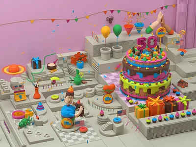 National Geographic Kids - Illustration 3d 3dillustration artdirection balance colors design digitalart equlibrium illustration illustrator modeling natgeo shapes