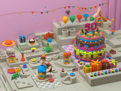 National Geographic Kids - Illustration 3d 3dillustration artdirection balance colors design digitalart equlibrium illustration illustrator modeling natgeo shapes