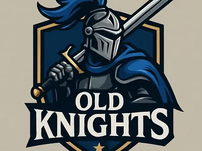 Old Knights 2 graphic design illustration typography vector