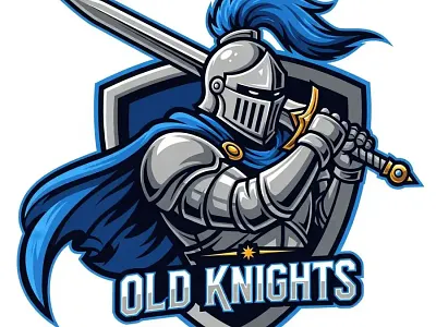 Old Knights 3 graphic design illustration logo typography vector