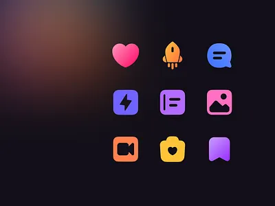 Socialmedia icons colorful communication cool creative design design system flat icons graphic design icon icon design iconography icons illustration minimal social icons socialmedia ui vector