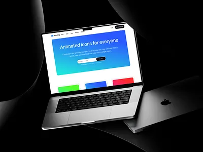 Iconking - Animated Icon Marketplace Landing Page animated icons clean ui hero section homepage icons landing page marketplace saas ui uidesign ux web design