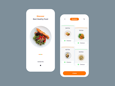 Food Delivery App app application clean delivery app design food food delivery food delivery app healthy food healthy life ios ios app meal app minimal mobile app restaurant app trendy ui ux