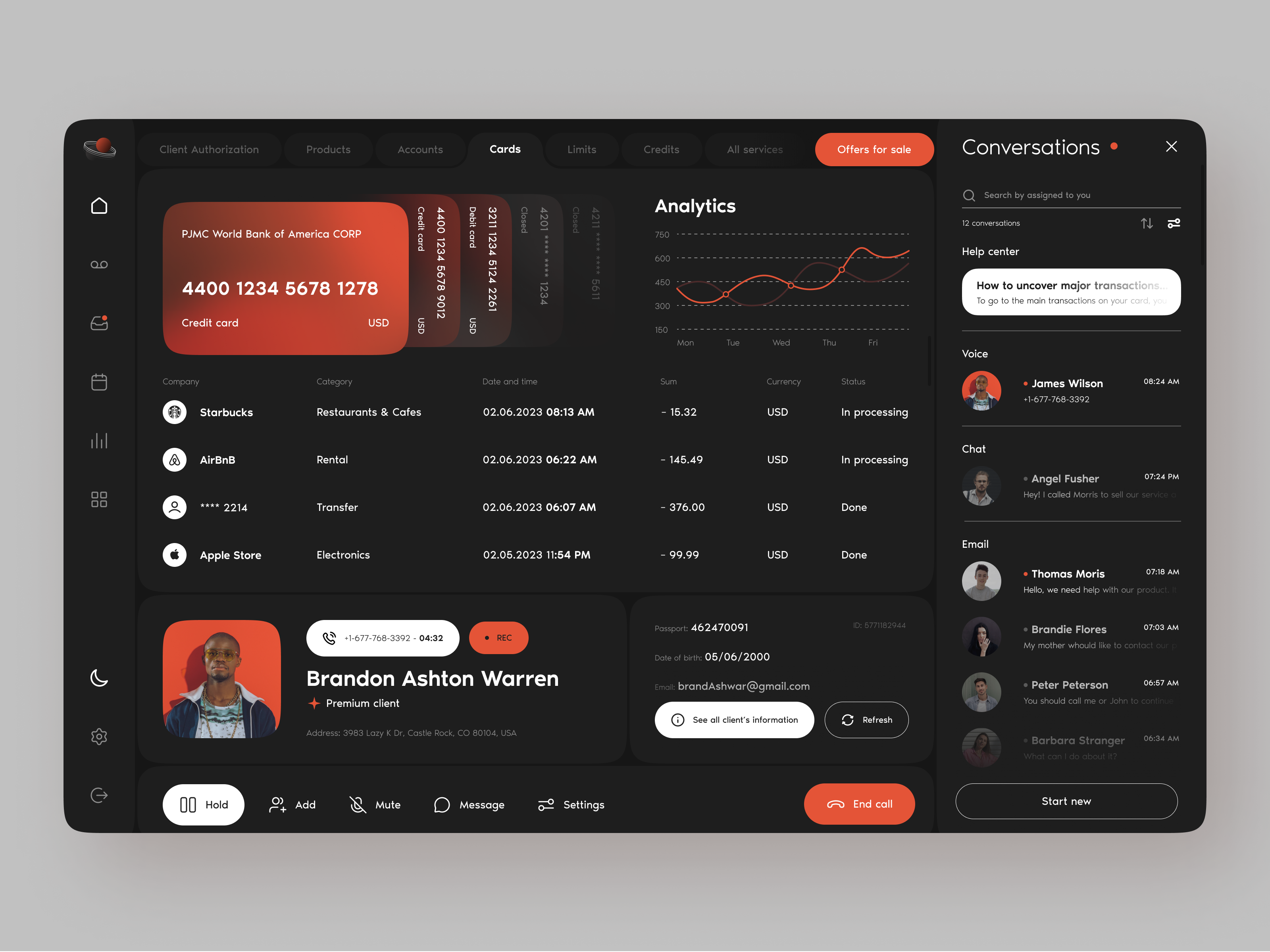 Call Center UI design by Ronas IT | UI/UX Team on Dribbble