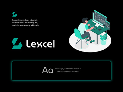 Tech logo lexel branding digital letter logo logo logo design logos modern logo security software tech technology