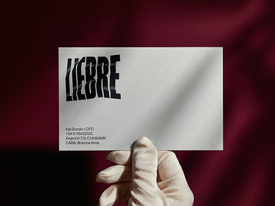 Liebre brand branding business card design fabric logo logo design logotype shop