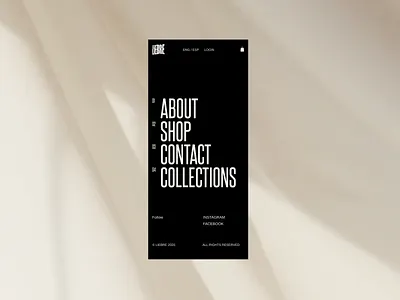 Liebre brand branding design fabric logo logo design logotype menu mobile shop ui