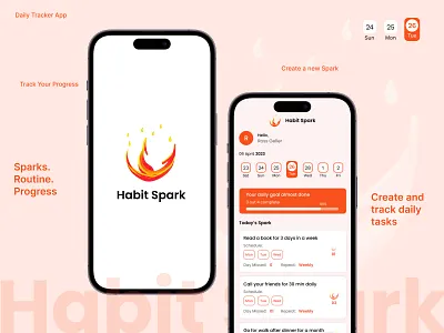 Daily Habit & Task Tracker App android app app design clean design clean ui design figma design graphic design ios app minimal design mobile app mobile app design modern ui ui ui design ui ux design ux design
