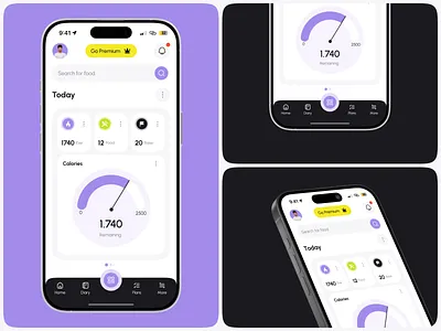 Calorie Counter Mobile App app design calorie counter calories tracker healthcare healthy ios app design mobile mobile app mobile app design mobile app designer mobile app ui mobile app ui ux nutrition app ui ui design