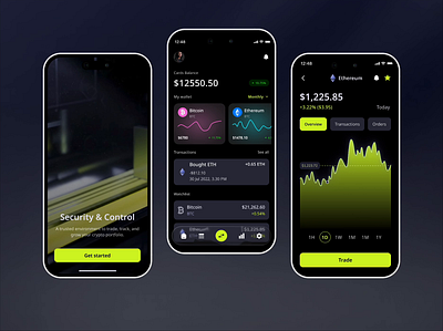 Crypto Mobile App Design crypto app concept crypto app design crypto application crypto design crypto exchange crypto exchange app crypto trading crypto trading app design crypto website cryptocurrency exchange motion design online banking saas mobile app trading app