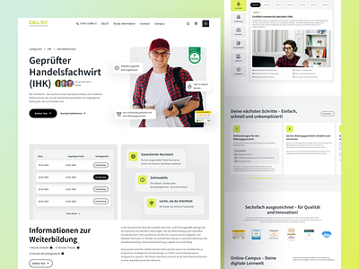 DeLSt – Modern Course Product Page Design course course page design edtech platform elearning figma design landing page minimal online online learning professional learning ui ux web design web redesign