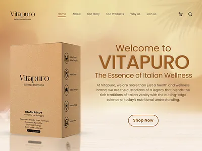 Vitamin Supplement product landing page 3d animation beauty product website branding colorful dribbble figma file graphic design home page design landing page design logo minimal website design motion graphics responsive website ui vitamin supplement website