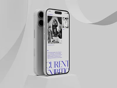 Museum Mobile App 3d animation app motion graphics museum productdesign ui