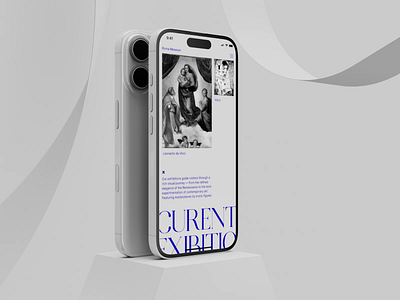 Museum Mobile App 3d animation app motion graphics museum productdesign ui