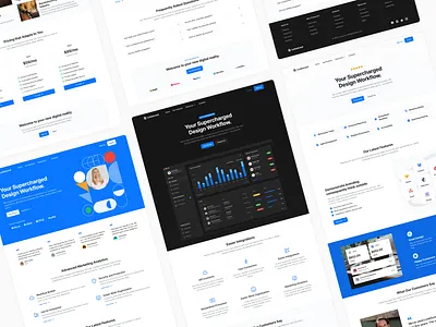 Landing Pages - Lookscout Design System clean design landing page layout ui user interface ux website