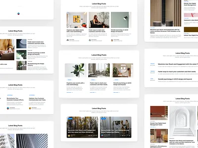 Blog Blocks - Lookscout Design System blog clean design landing page layout ui user interface ux website