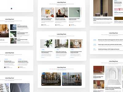 Blog Blocks - Lookscout Design System blog clean design landing page layout ui user interface ux website