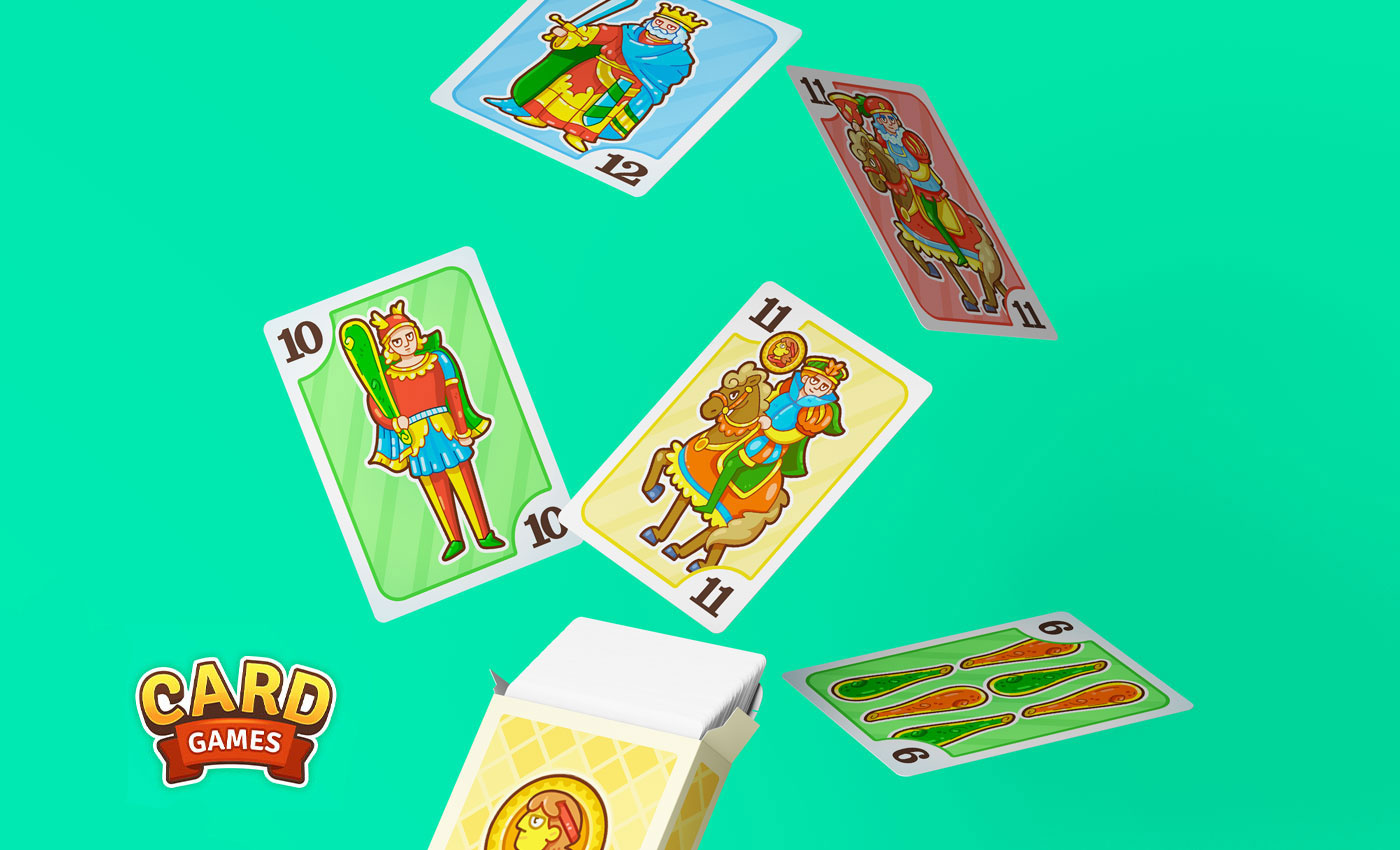 Playing Cards Design for Mobile Game 2d card cards cartoon deck design digital illustration game graphic design illustration mockup playing cards