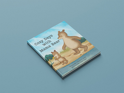 Cozy Days with Mama Bear - Watercolor Children's Book animals art bear bookcover character art childrens book cover childrens book illustration illustration kdp mama bear watercolor
