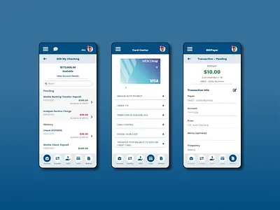 Mobile Banking App UI app design brand identity creative design design graphic design ui ux