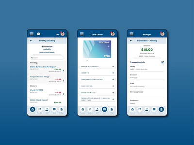 Mobile Banking App UI app design brand identity creative design design graphic design ui ux