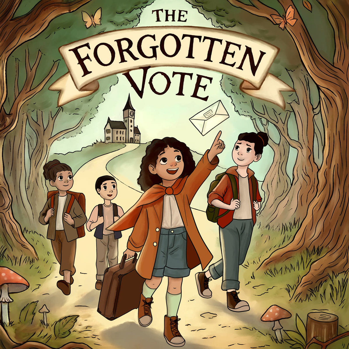 The Forgotten Vote - Book Cover art bookcover character art childrens book cover childrens book illustration illustration kdp