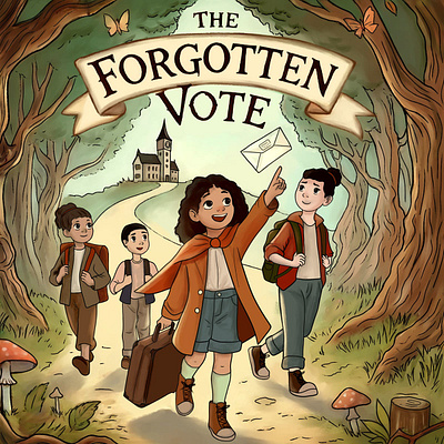 The Forgotten Vote - Book Cover art bookcover character art childrens book cover childrens book illustration illustration kdp
