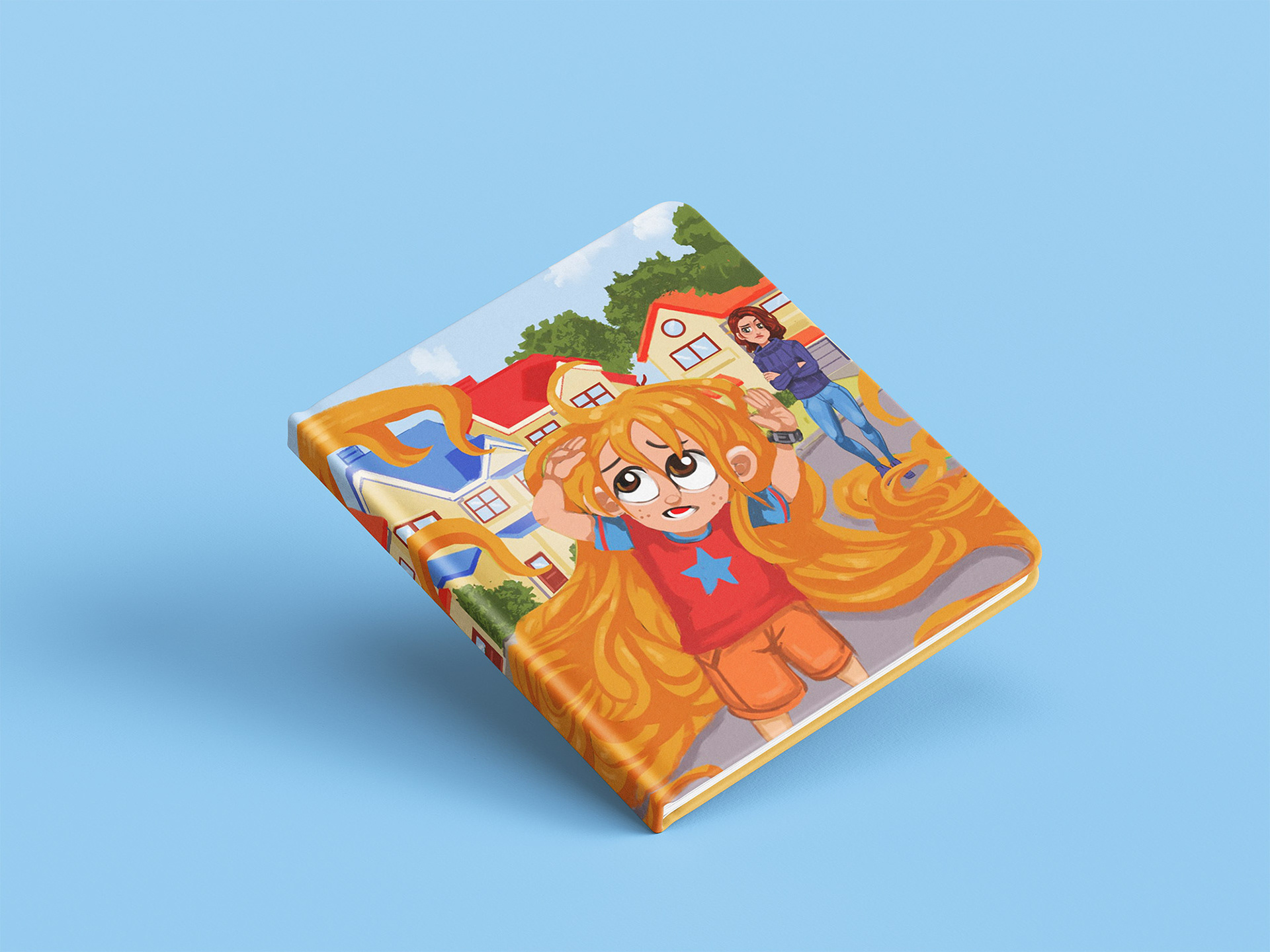 I don't want a Haircut - Children's Book art bookcover character art childrens book cover childrens book illustration illustration kdp