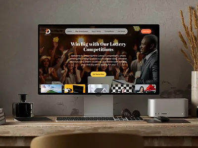 Lottery Website Home page 3d branding creative design dribbble figma fiverr gaming website graphic design grumbling home page design illustration landing page logo lottery website online gaming website design ui ux vector