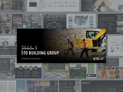 Intro Book — STO Building Group branding design graphic design marketing typography