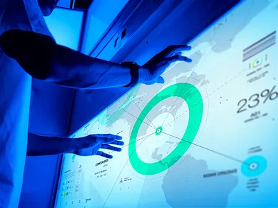 HIVE Satellite Control - Interactive Touch Interface aerospace design collaborative design control system dashboard design data visualization enterprise ui futuristic ui gesture control interaction design interactive design interface design large format ui mission control satellite interface space tech tech interface touch display touch interface ui design ux design