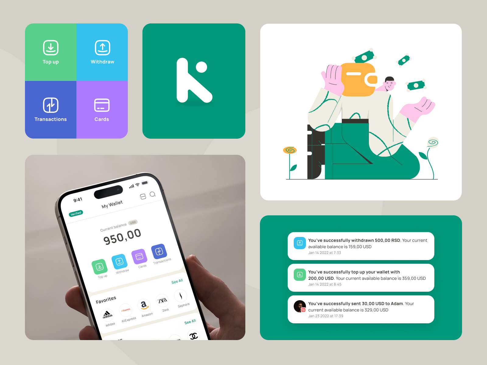 Klik SuperApp - Transactions app design finance app fintech ggstudio klik superapp mobile design transactions transactions history ui ux wallet