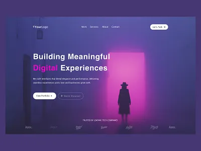 Creative Agency Website creative website landing page management outcrowd scroll animation ui ui design ux ux design web web design web development webflo website website header