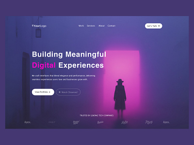 Creative Agency Website creative website landing page management outcrowd scroll animation ui ui design ux ux design web web design web development webflo website website header