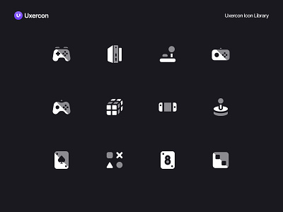 Gaming - Uxercon Icon Library action game animation design figma game game design gaming gaming app gaming icon gaming logo icon icon design iconography logo online game technology ui uiux ux uxercon