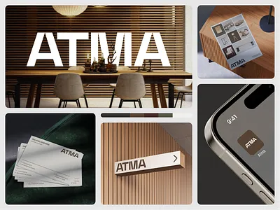 ATMA - Brand Identity ancestralmodernism brand designer brandidentitydesign branding calmdesign contemporarydesign editorialbranding emura studio furniturebranding galangandhika graphic design interiorbrand logo minimaldesign moderncraft modernfurniture naturalaesthetic visualidentity warmminimalism woodfurniture