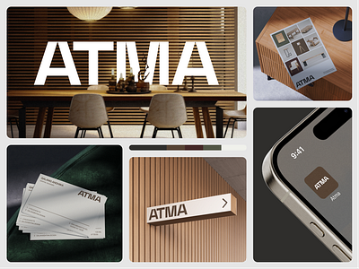 ATMA - Brand Identity ancestralmodernism brand designer brandidentitydesign branding calmdesign contemporarydesign editorialbranding emura studio furniturebranding galangandhika graphic design interiorbrand logo minimaldesign moderncraft modernfurniture naturalaesthetic visualidentity warmminimalism woodfurniture