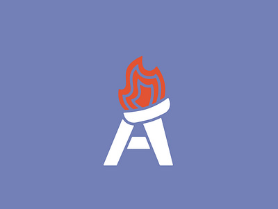 A - Torch Logo app branding design graphic design logo minimalist modern simple