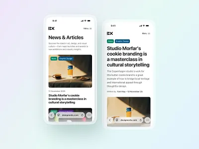 UI Challenge # 16 app design article article website articles clean design feed interface ios liquid glass minimal mobile mobile design news feed responsive ui ui design uiux user interface ux