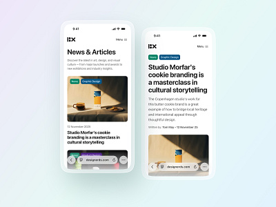 UI Challenge # 16 app design article article website articles clean design feed interface ios liquid glass minimal mobile mobile design news feed responsive ui ui design uiux user interface ux